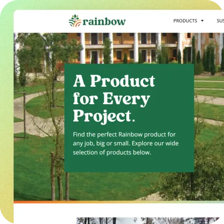 Rainbow Professional eco-friendly landscaping website